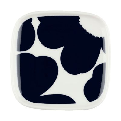 Marimekko Iso Unikko lautanen 10x10 cm White-dark blue | Alk. 11,00 €