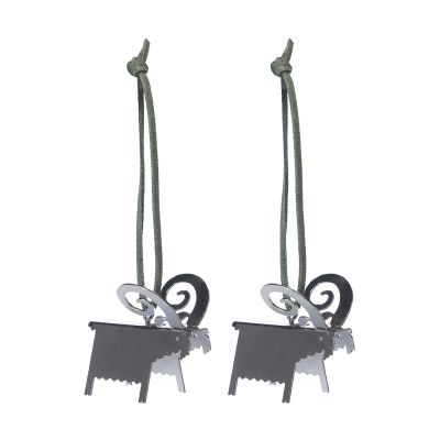 ERNST Ernst joulukoriste pukki 2-pack Hopea 7 cm | Alk. 8,95 €