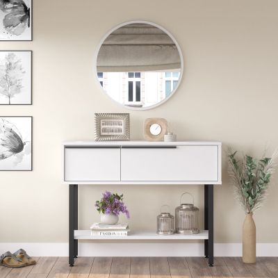 Veke Kuusio sivupöytä 100x30 cm valkoinen | Alk. 229,00 €
