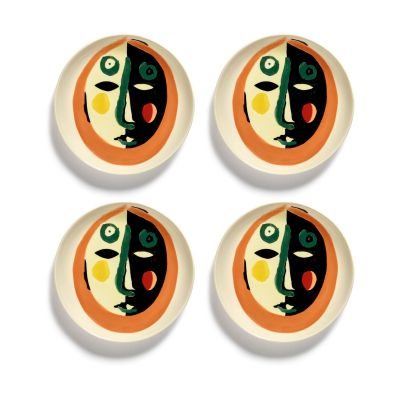 Serax Ottolenghi Feast lautanen XS Ø16 cm 4-pakkaus Face nr 1