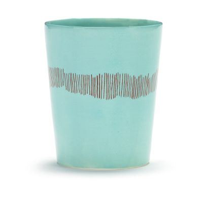 Serax Ottolenghi Feast teekuppi 33 cl 4-pakkaus Azure stripes-red | Alk. 28,18 €
