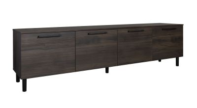 Hiipakka Solo tv-taso 220 cm neljällä ovella tumma tammi