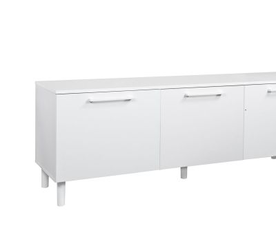 Hiipakka Solo tv-taso 220 cm neljällä ovella valkoinen bs