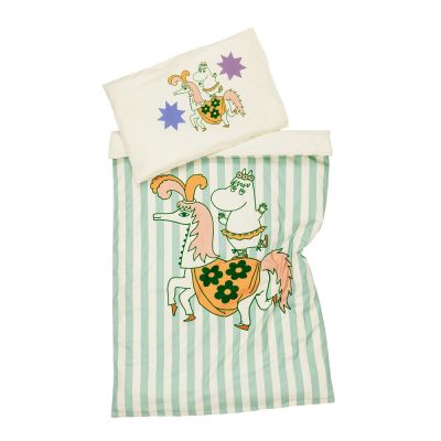 Moomin Arabia - Muumi Pussilakanasetti 85x125 cm Sirkus/Raidat | Alk. 31,90 €