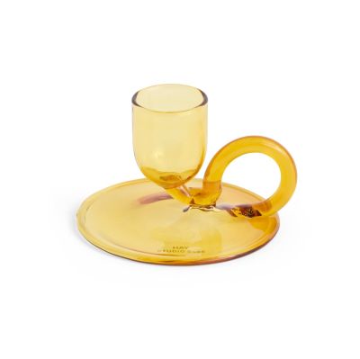 HAY Tiny lämpökynttilänpidike curved Yellow | Alk. 22,00 €