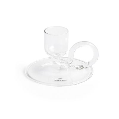 HAY Tiny lämpökynttilänpidike curved Clear | Alk. 22,00 €