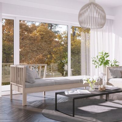 Kiteen Franz vuodesohva 200 cm lakattu koivu/beige | Alk. 1 387,00 €