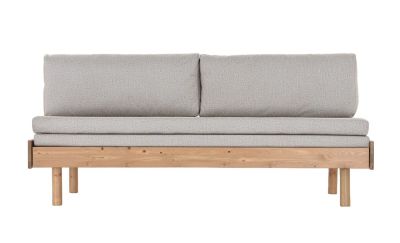 Veke Lyydia vuodesohva suorilla jaloilla antiikkipetsattu, hiekka Feya 9534 patjasarj | Alk. 678,00 €