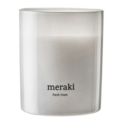 Meraki - Tuoksukynttilä Fresh Linen 9,5x8 cm Valkoinen | Alk. 20,00 €