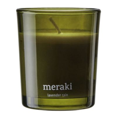 Meraki - Tuoksukynttilä Lavender Rain 6x6 cm Vihreä | Alk. 18,00 €