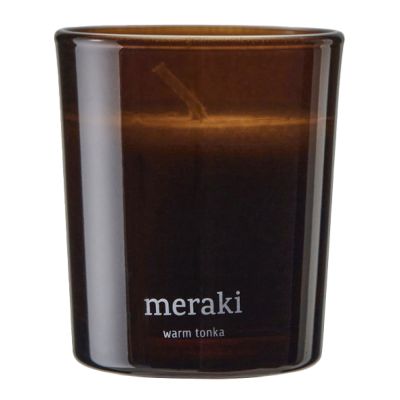 Meraki - Tuoksukynttilä Warm Tonka 7x6 cm Ruskea | Alk. 16,00 €