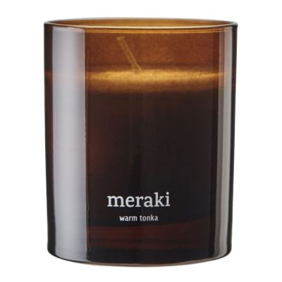 Meraki - Tuoksukynttilä Warm Tonka 9,5x8 cm Ruskea | Alk. 20,00 €