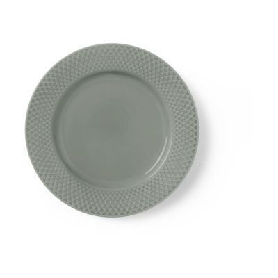 Lyngby Porcelæn Rhombe Earth lounaslautanen Ø21 cm Moss | Alk. 25,00 €