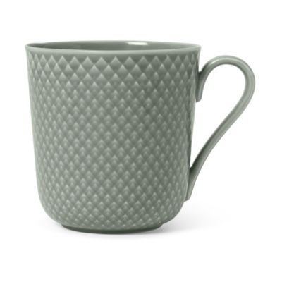 Lyngby Porcelæn Rhombe Earth muki 39 cl Moss | Alk. 22,00 €