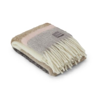 Stackelbergs Mohair viltti Stripe Brown, Black & Rose | Alk. 221,00 €