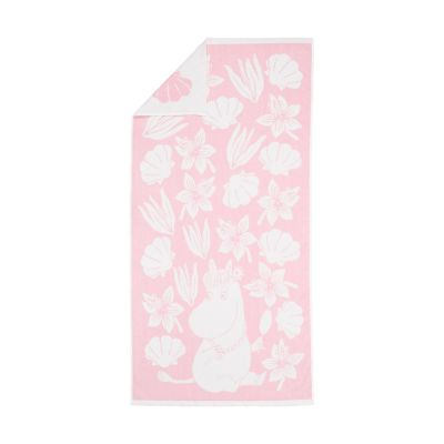 Arabia Muumi kylpypyyhe 70 x 140 cm Vaaleanpunainen simpukankuori | Alk. 39,95 €