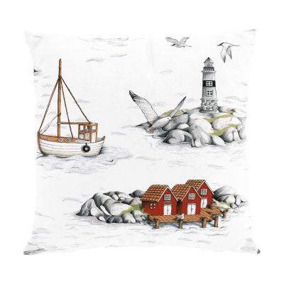 Arvidssons Textil Fiskeskär tyynyliina 47x47 cm Valkoinen