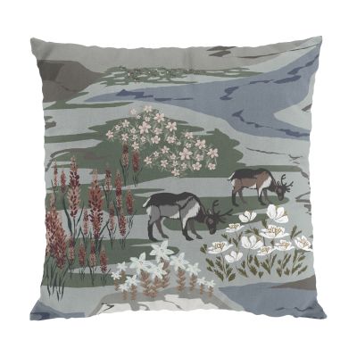 Arvidssons Textil Fjällängar tyynynpäällinen 47x47 cm Harmaanvihreä