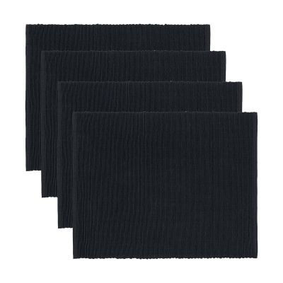 Linum Uni pöytätabletti 35x46 cm 4-pack Musta | Alk. 17,00 €