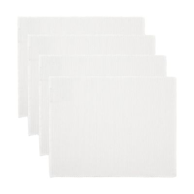 Linum Uni pöytätabletti 35x46 cm 4-pack Valkoinen | Alk. 23,00 €