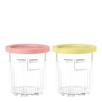 Ninja - CREAMi Jäätelöpurkki NC501EU 7 dl 2 kpl Keltainen/Roosa | Alk. 63,49 €