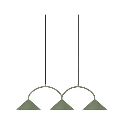 Globen Lighting - Curve 3 Riippuvalaisin Vihreä | Alk. 155,00 €