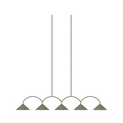 Globen Lighting - Curve 5 Riippuvalaisin Vihreä | Alk. 250,00 €