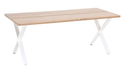Veke Paljakka tammi lankkupöytä 195x90 cm lakattu tammi/valkoinen | Alk. 950,00 €