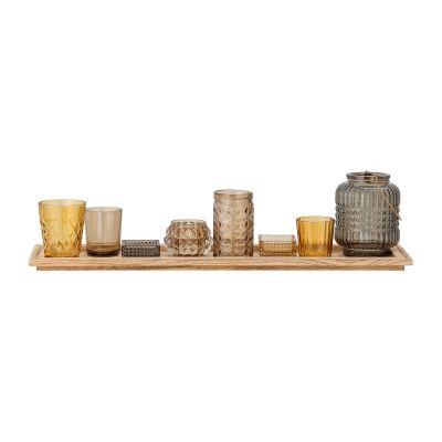 Bloomingville Sanga tarjotin kynttilälyhdyillä 9 osaa Brown | Alk. 33,09 €