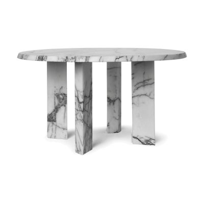 ferm LIVING Taula sohvapöytä Ø67x35 cm White-charcoal | Alk. 933,00 €