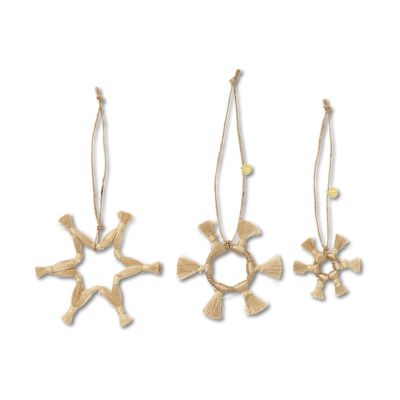 ferm LIVING Ferm Living Jute Stars joulukoriste 3 osaa Natural | Alk. 25,90 €