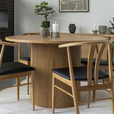 House Nordic Boavista ruokapöytä Ø120 cm tammi