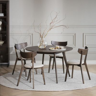 Rowico Yumi pyöreä ruokapöytä Ø115 cm ruskea | Alk. 589,00 €
