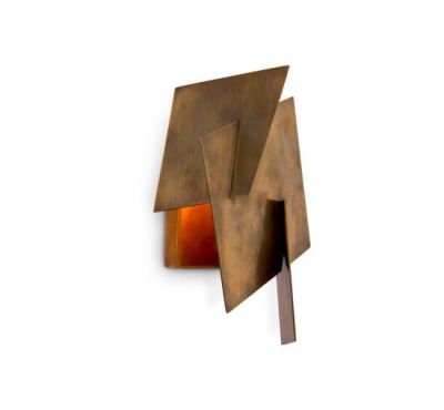 Eichholtz Origami vägglampa antik mässing