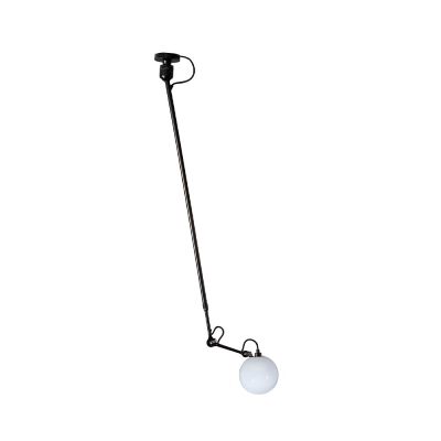 DCW Lampe Gras - 302 L Kattovalaisin Ø175 Musta/Opaali Lasi Lamppu Gras