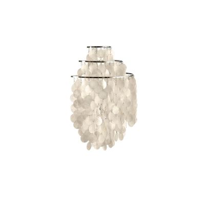 Verpan Fun 1 WM -seinävalaisin Helmiäinen, kromi | Alk. 548,00 €