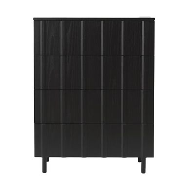 Normann Copenhagen Rib lipasto 4 laatikkoa Soft Black | Alk. 2 115,00 €