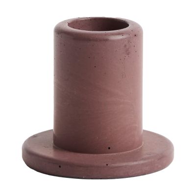 HAY Tube kynttilänjalka betoni 5,5 cm Bordeaux | Alk. 8,10 €