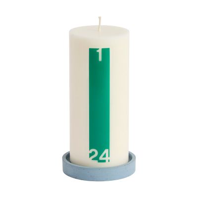 HAY Calendar kynttilä ja kynttilälyhty 6,8 cm Bold Off white-green