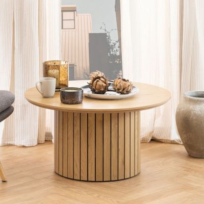 Veke Alessio pyöreä sohvapöytä Ø80 cm tammi