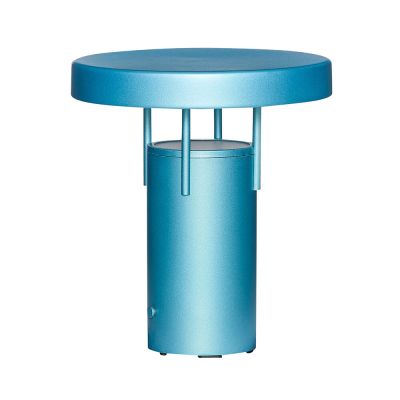 Hübsch - BringMe Mini LED Portable Pöytävalaisin Dim. Metallinen Turkoosi | Alk. 75,00 €