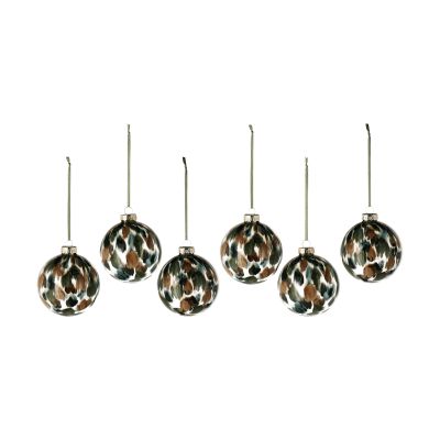 Scandi Living Overcast joulupallo Ø8 cm 6 kpl Vihreä