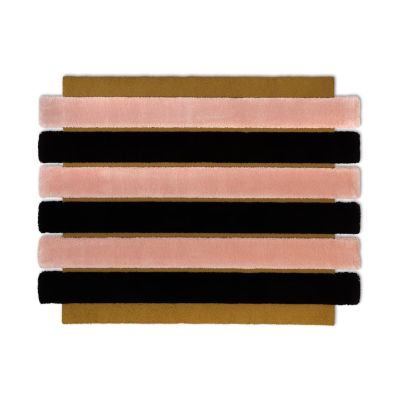 Ogeborg ODC Segment Rug Collection Stripe matto Golden-blush-black, 200x300 cm