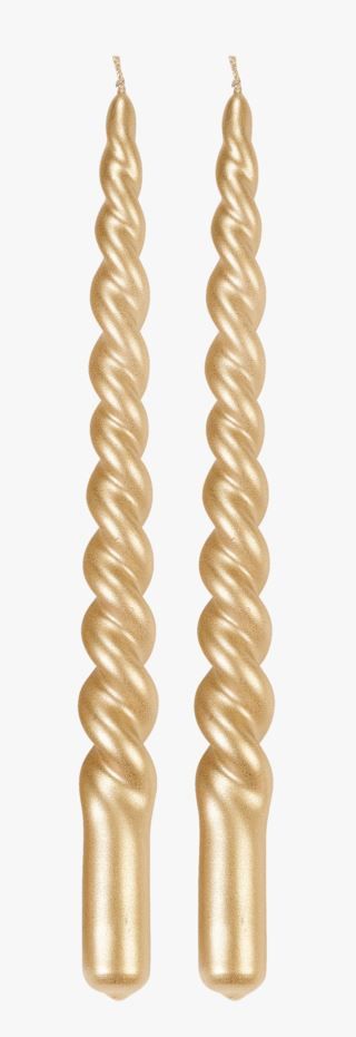 Moments Twisted gloss kruunukynttilä kulta