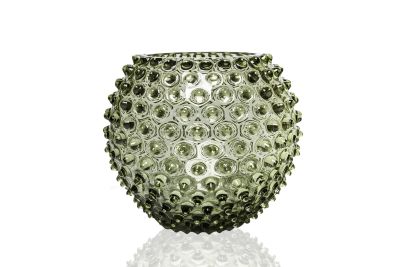 Anna Von Lipa Hobnail Globe maljakko 18 cm Olivegreen | Alk. 71,50 €