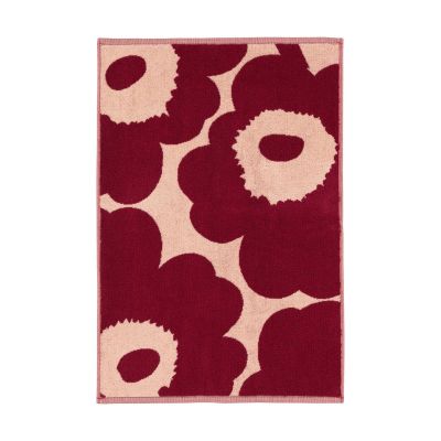 Marimekko Unikko pyyhe 50 x 70 cm Pink-dark cherry | Alk. 13,00 €