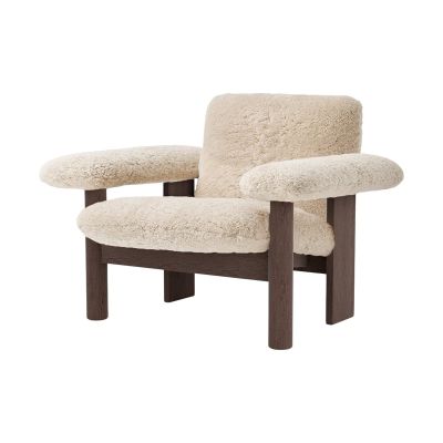 Audo Copenhagen Brasilia nojatuoli low back Dark oak-Nature sheepskin curly | Alk. 3 550,90 €