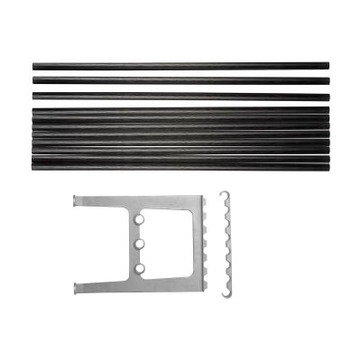 Essem Design Nostalgi korotettu penkki 100 cm Mustaksi petsattu tammi-alumiini | Alk. 680,09 €