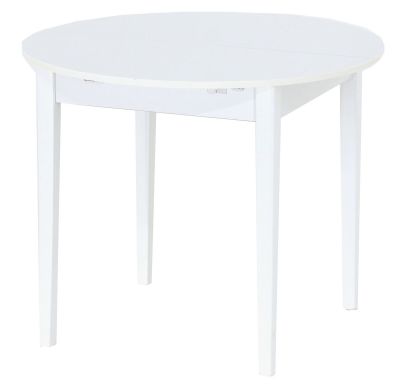 Thomart Piccolo pyöreä pöytä, jatkettava, valkoinen | Alk. 119,50 €