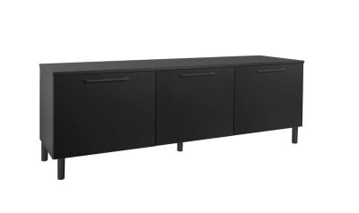 Hiipakka Solo tv-taso 166 cm kolmella ovella musta bs